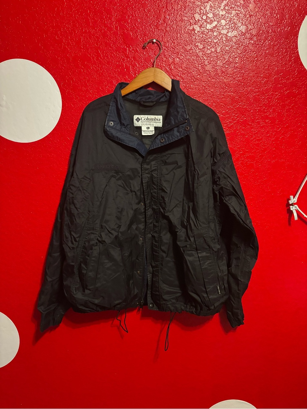 Columbia Men's Black Rain Jacket
